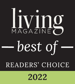 Living Magazine Best of Readers' Choice 2022 award badge